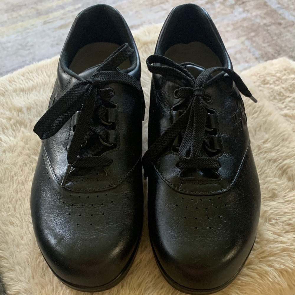 SAS Womens Black Lace-Up free time shoes - Picture 2 of 13
